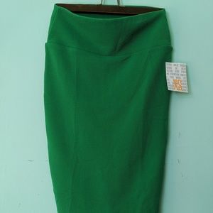 Lularoe Cassie Skirt XS Kelly Green